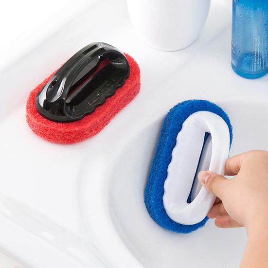 Sponge Brush Anti-scratch Plastic Kitchen Cleaning Sponge Brush