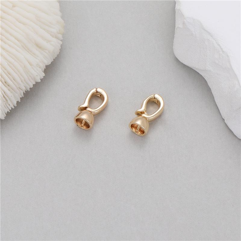 

Ожерелье из меди 14 карат с жемчугом, пружинная застежка и коннектор для изготовления украшений своими руками