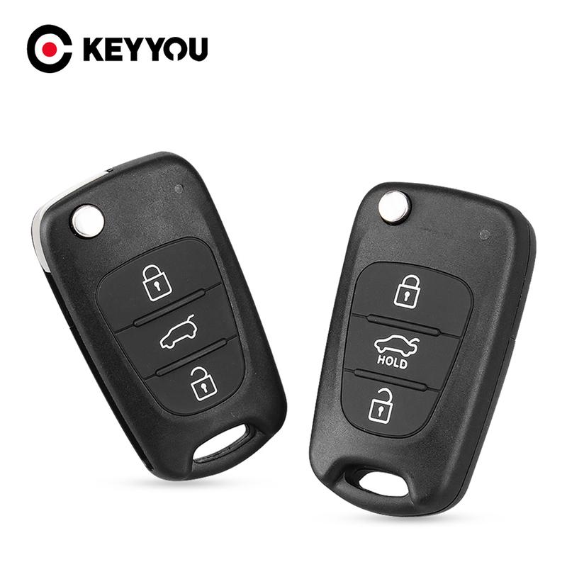 KEYYOU Für Kia K2 K3 Rio 3 Picanto Ceed Cerato Sportage Für Hyundai I20 I30 IX35 I35 Klapp-Fernbedienungs-Autoschlüsselgehäuse Fob Leere Hülle