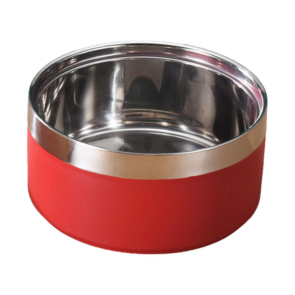 Double-layer Stainless Steel Dog Bowl, Non-, -tipping, Large Capacity Pet Bowl, Feeding Bowl For Cats, Water Bowl, Food Bowl For Dogs.