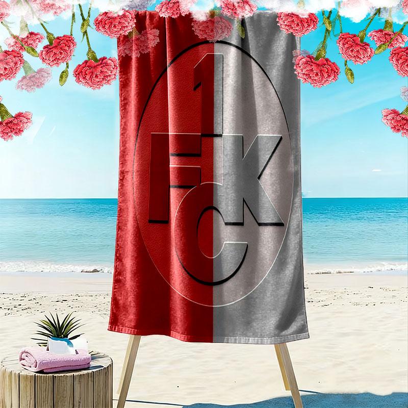 Kaiserslautern logo Beach Towel, Large Soft Quick Dry Towel for Beach Camping Swimming