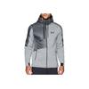 Under Armour Pursuit Swacket Solid Color Logo Zip-Up Hooded Jacket Men Jackets Gray 1289472-025