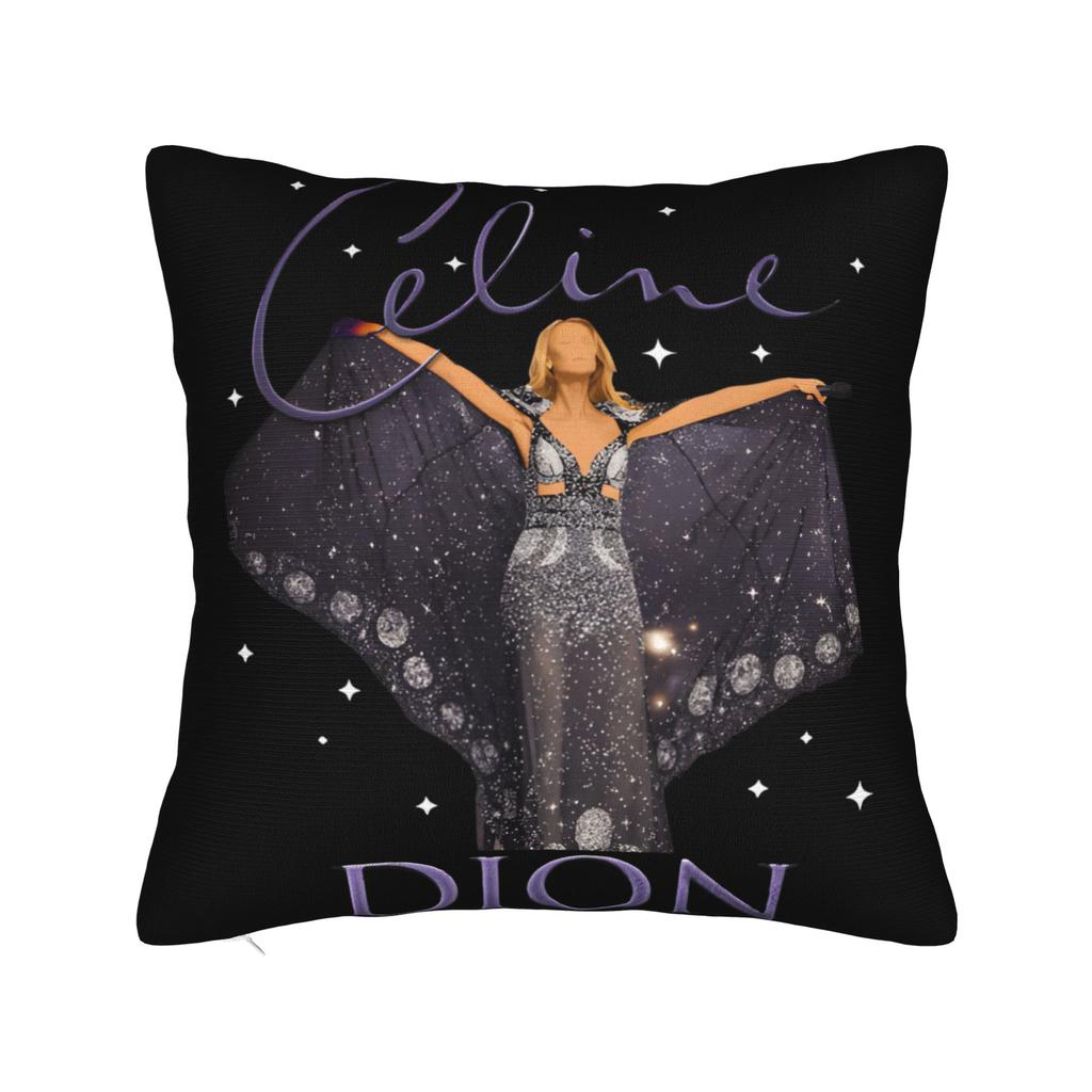 Celine Dion Canadian Recording Artist Pillowcases Kawaii Pillow Case For Living Room Bed Chair Soft Pillow Cover
