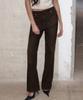 GINSEUKI [Ginski X Mulbada] Back Strap Vintage Denim Pants (Brown)