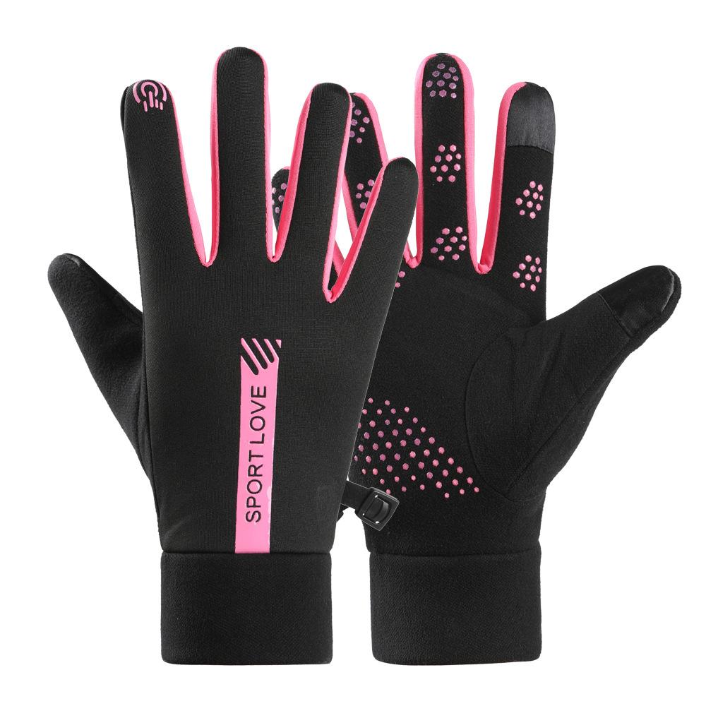 Warm Gloves for Men and Women In Autumn and Winter Outdoor Sports Cycling Plus Velvet Windproof Cold Waterproof Mountaineering Touch Screen Gloves