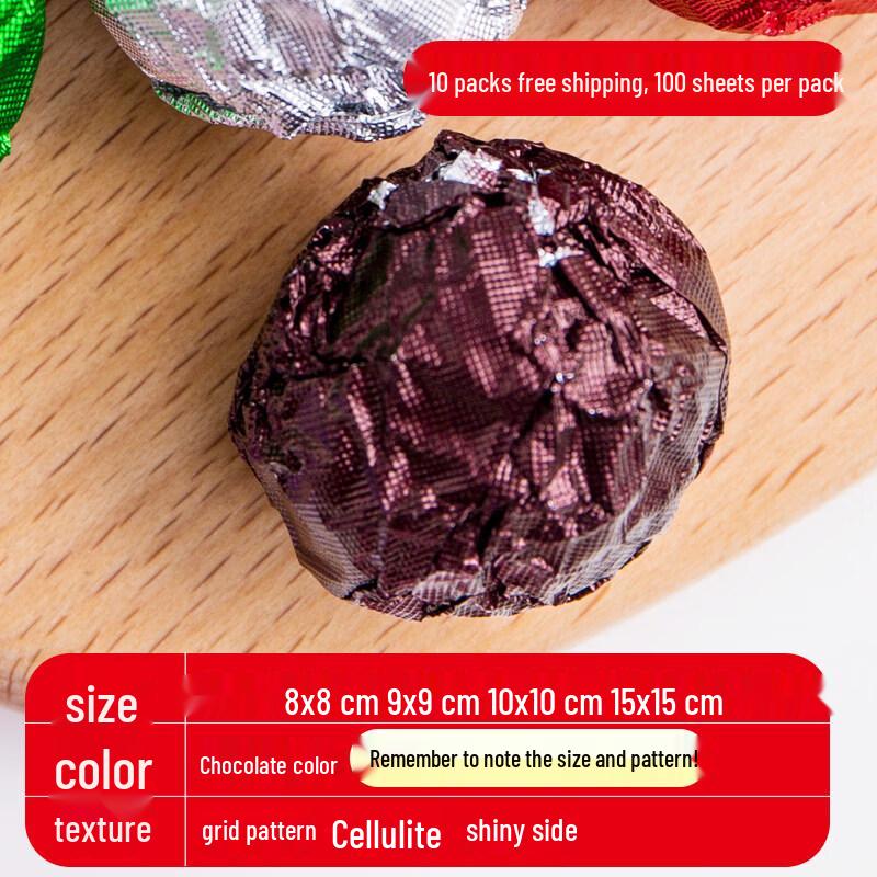 Food-Grade Gold Aluminum Foil Wrappers