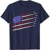 Fighter Jets with USA American Flag 4th of July Celebration T-Shirt