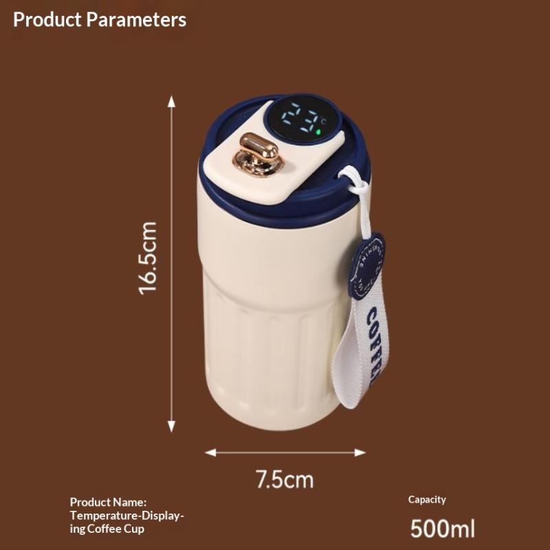 Hochwertiger Becher Heiß- und Kalt-Vakuumisolierter Becher Edelstahlbecher Tragbarer Wasserbecher