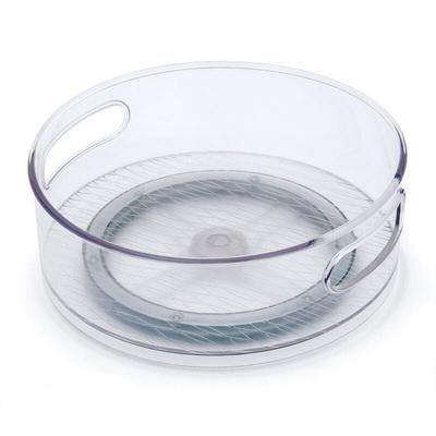 Clear 10in Storage Turntable Organizer Non Slip Smooth Glide Easy Access Home Kitchen Pantry Bathroom Office Supplies