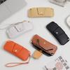 Portable Pu Leather Glasses Bag With Lanyard Sunglasses Eyeglass Bag Glasses Storage Bag  Outdoor