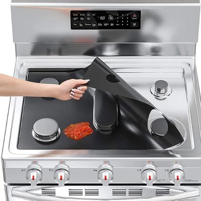 Gas Stove Furna Cleaning Pad 5-hole Gas Cooker Protector Cover Anti-Oil Stovetop Burner Cooker Protective Mat 0.2mm Thickness
