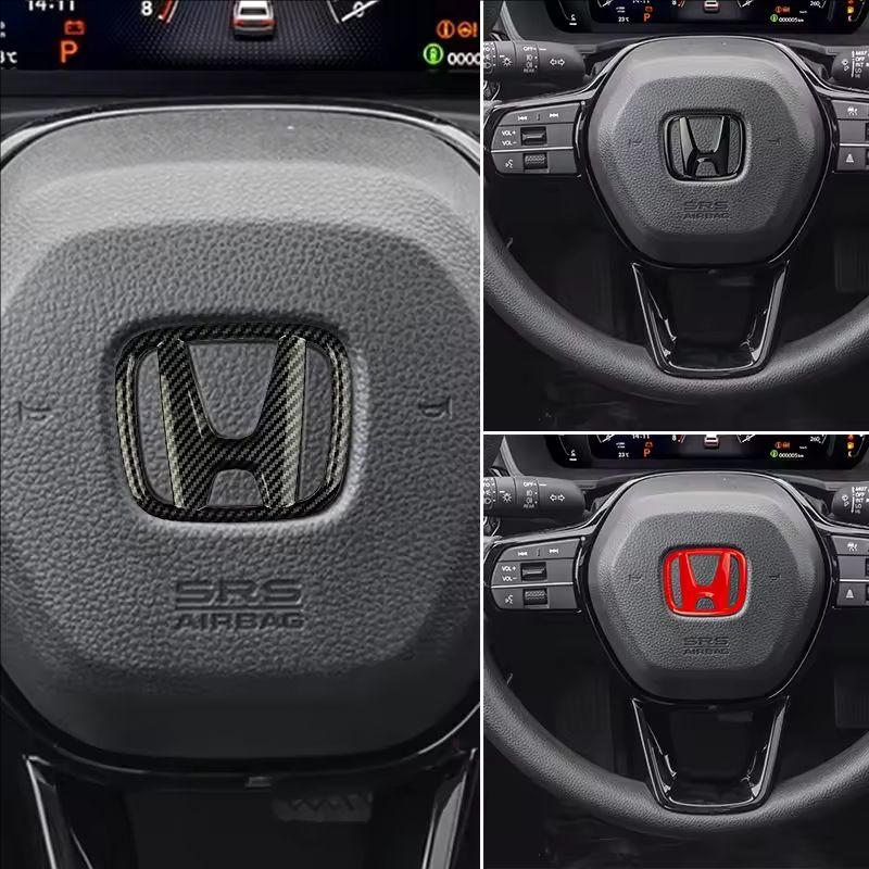 1Pcs Car Steering Wheel Decoration Sticker Badge Auto Styling For Honda Civci CRV Accord Mugen Prelude FIT City CRZ CRX Jazz D