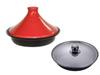 Ishigaki Sangyo Brodia IH Tajine Topf (mit Glasdeckel) 19cm Rot 3075 Hitzebeständige KeramikVerstärkter Glasdeckel ATZ0501