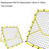 Fußball-Rebounder-Netz mit 20 elastischen Seilen Kickback Fußball-Trainingsnetz Rebound-Netz Trainingshilfe für Kinder, Jugendliche & Erwachsene
