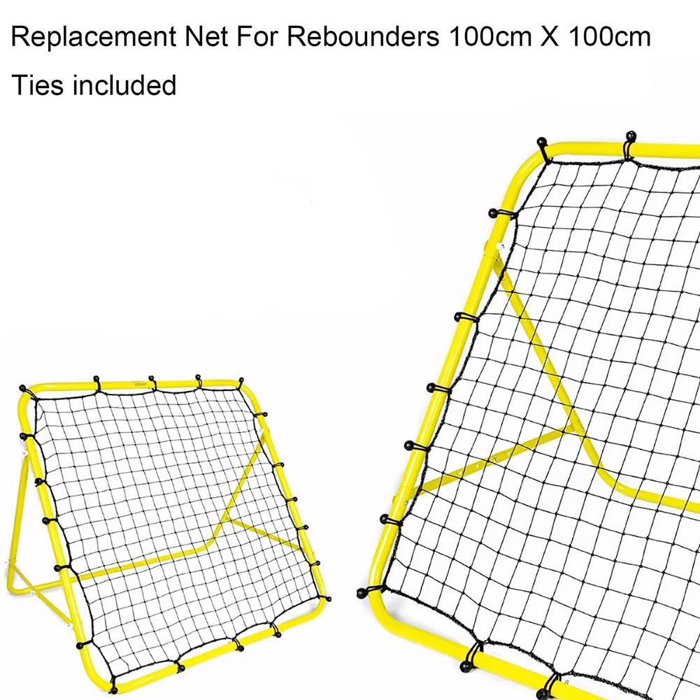 Fußball-Rebounder-Netz mit 20 elastischen Seilen Kickback Fußball-Trainingsnetz Rebound-Netz Trainingshilfe für Kinder, Jugendliche & Erwachsene