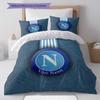SSC Napoli Custom Name Pattern Bedding,Quilt Set Quilt Cover Pillowcase Home Birthday Gift(1 * duvet cover + 2 * pillowcase, without core)