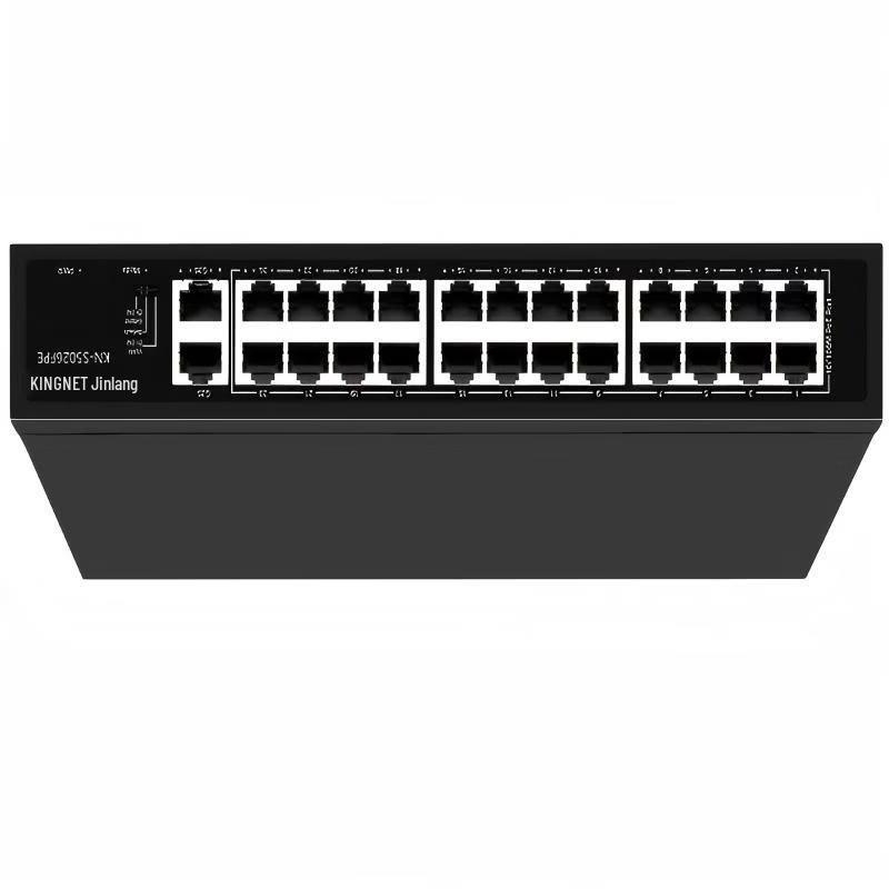KINGNET 26-Port 100Mbps PoE-Switch