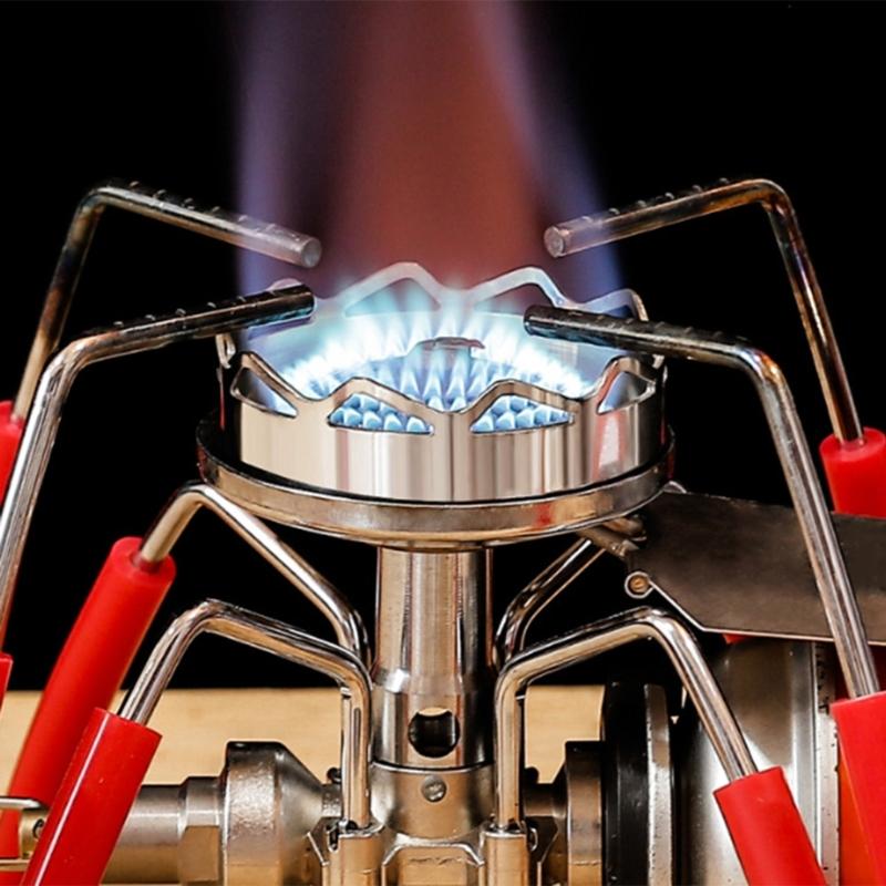 Windschutz Abdeckung Kocher Gasherd Gestell Edelstahl Topfständer Ringe Windschutz Rahmen Sammeln Feuer Hitzesparende Abdeckung