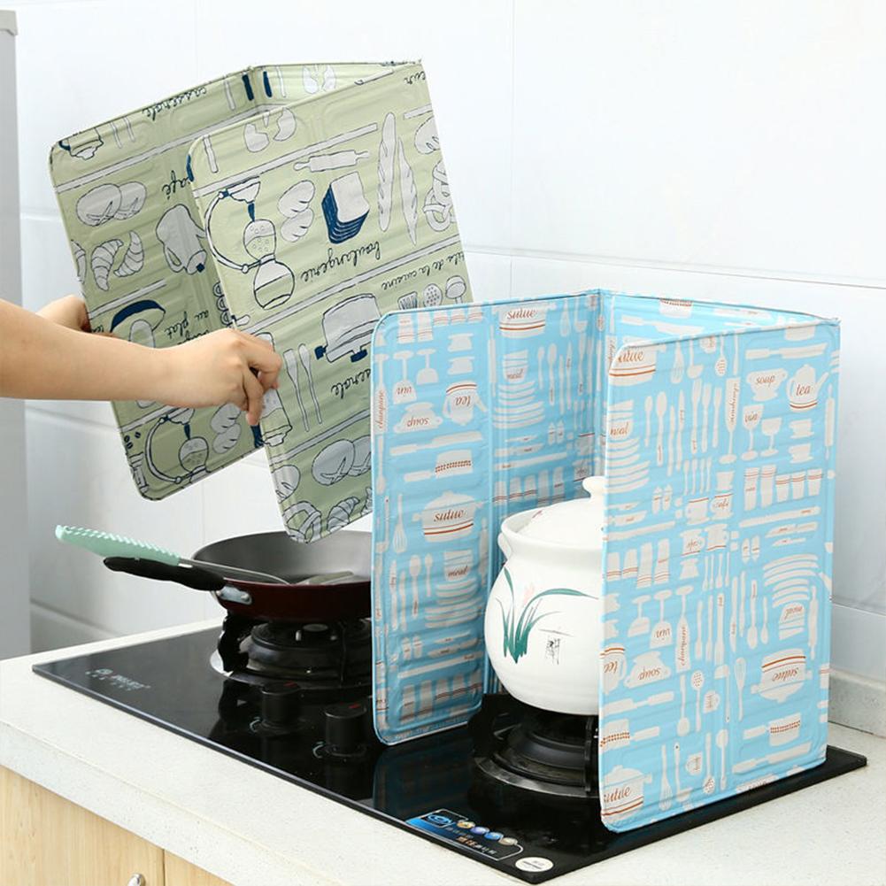Kitchen Oil Proof Guard Aluminum Foil Gas Stove Oil Splash Guard Kitchen Gas Stove Baffle Kitchen Supplies