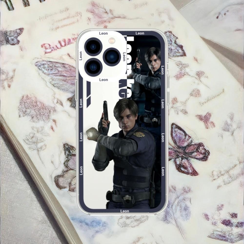 R-Resident Leon kennedy Evil Game Phone Case For iPhone 13 14 Mini 11 12 Pro Max Transparent Shell iphone13
