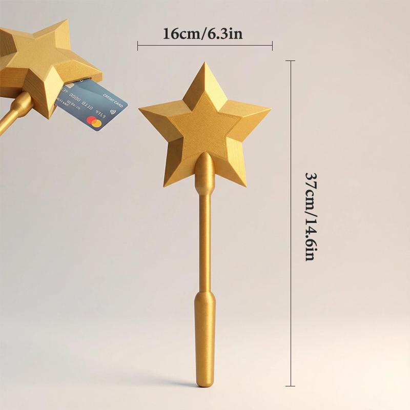 3D Printed Wand Tap To Pay, Star Magic Contactless Credit Card Holder, Nfc Payment Wand, Tap-To-Pay Credit Card Wand