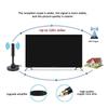 Digital TV Antenna DVB/T/T2/DAB/VHF/UHF Indoor Outdoor 300-500cm Cable Suction Cup Base HDTV Receiver Aerial For Home Car Camping
