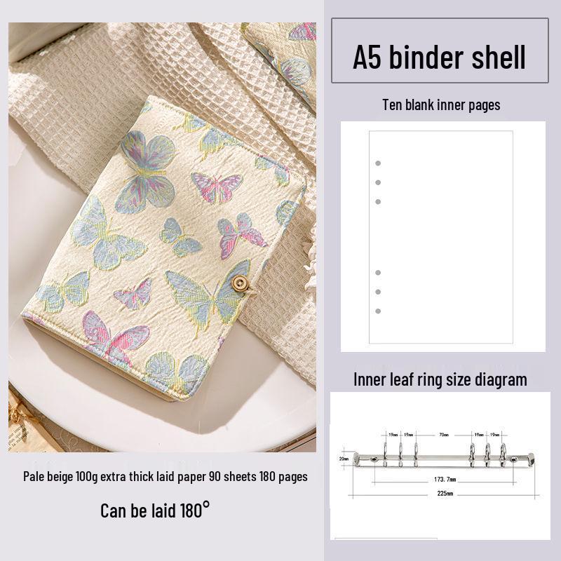 Abnehmbares niedliches hochwertiges Notizbuch mit losem Blatt für Mädchen