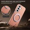 Case for Galaxy S26 - PC+Leather/PU, Pink, With Stand
