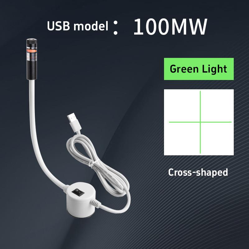 Červené/Zelené Laserové Polohovací Světlo Přenosné Magnetické Polohovací Světlo na Quilting Linka/Kříž/Bod USB Pracovní Světlo Příslušenství k Šicímu Stroji