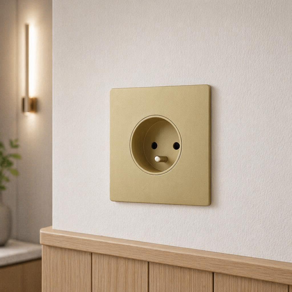 High Quality Elegant EU FR Germany Wall Switches French Sockets for Home Hotel Bathroom Factory Direct Sale