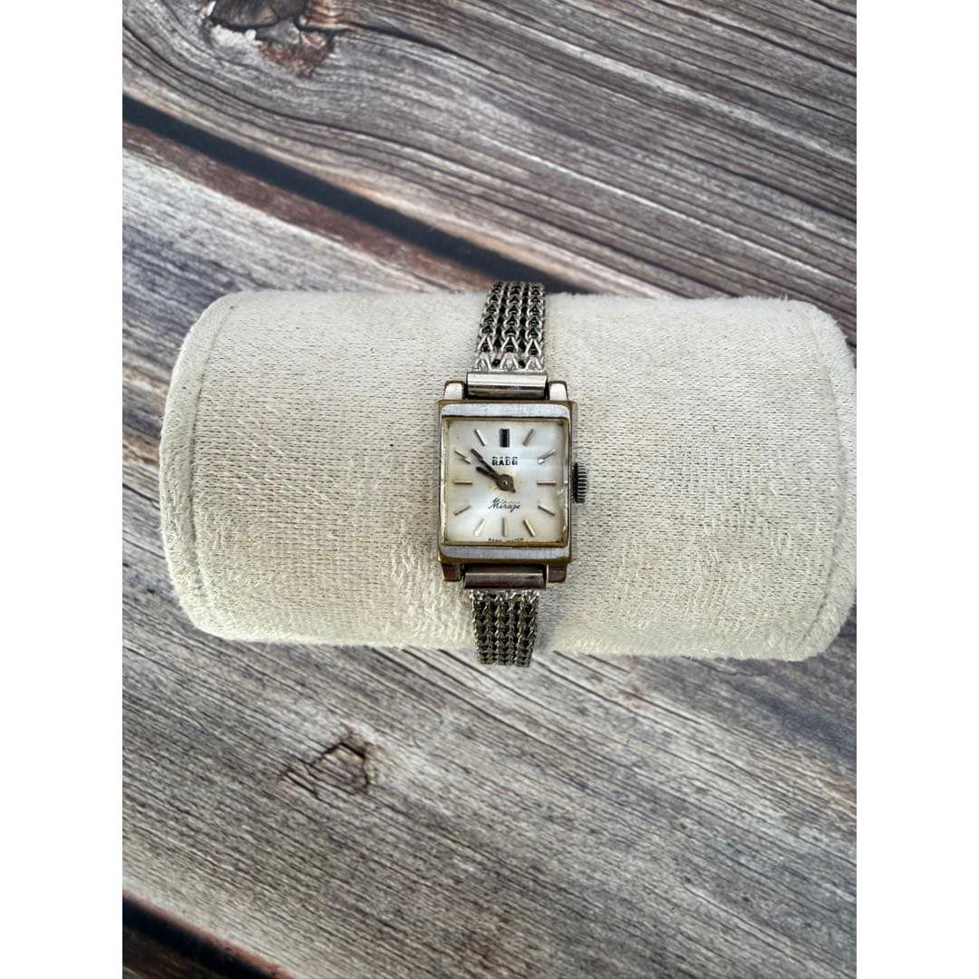 Used RADO Mirage cut glass manual winding watch(9)