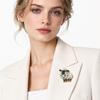 Vintage Style Goat Lapel Pin Colorful Animal Brooch Cute Enamel Sheep Brooch  Women