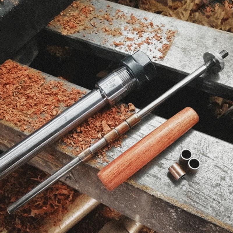 Durable Woodworking Pen Turning Mandrel Lathe Machinery Parts Mechanical Accessory Tool Easy to Use Comfortable Grip