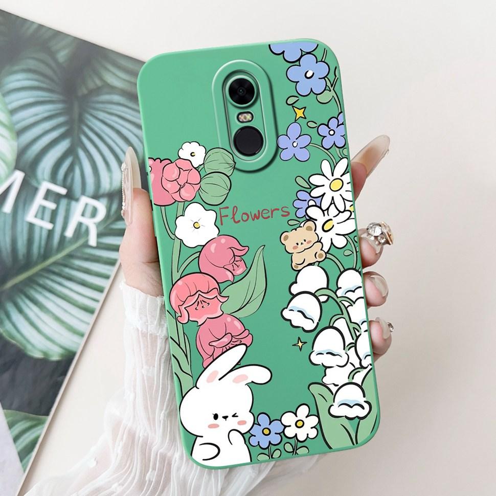 Husă Colorată cu Model Pentru Xiaomi Redmi 5 Plus Note 5 Subțire Huse din Silicon Moale Pentru Redmi5 Plus (Redmi Note5) Coperta Coque