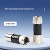 5/10/20Pcs Waterproof Straight Antenna Cable Adapters Rg6 F-Type Coaxial Compression Connectors For Satellite & Cable Tv