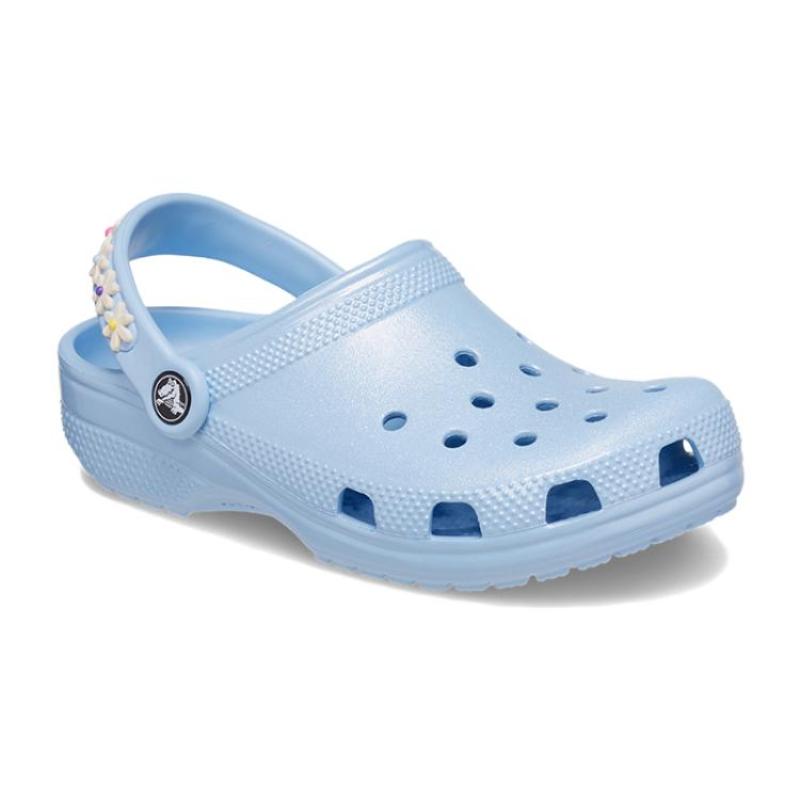 Crocs Comfortable Non-Slip and Abrasion Resistant Children's Sandals Light Blue Children's Model.