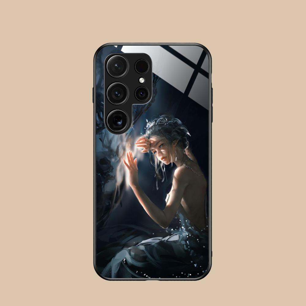 

Anime Ghostblade Mobile Phone Case for Samsung Galaxy A56 55 54 53 52 51 36 35 34 23 16 15 5G Glass Colorful Cover Pretty Cover Galaxy A52s 5G