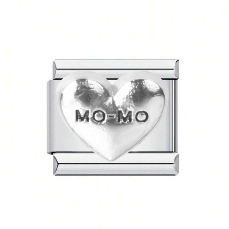 Stylish Heart Letter Bracelet Modular Elements In Stainless Steel Designed For Fashion Enthusiasts And DIY Lovers