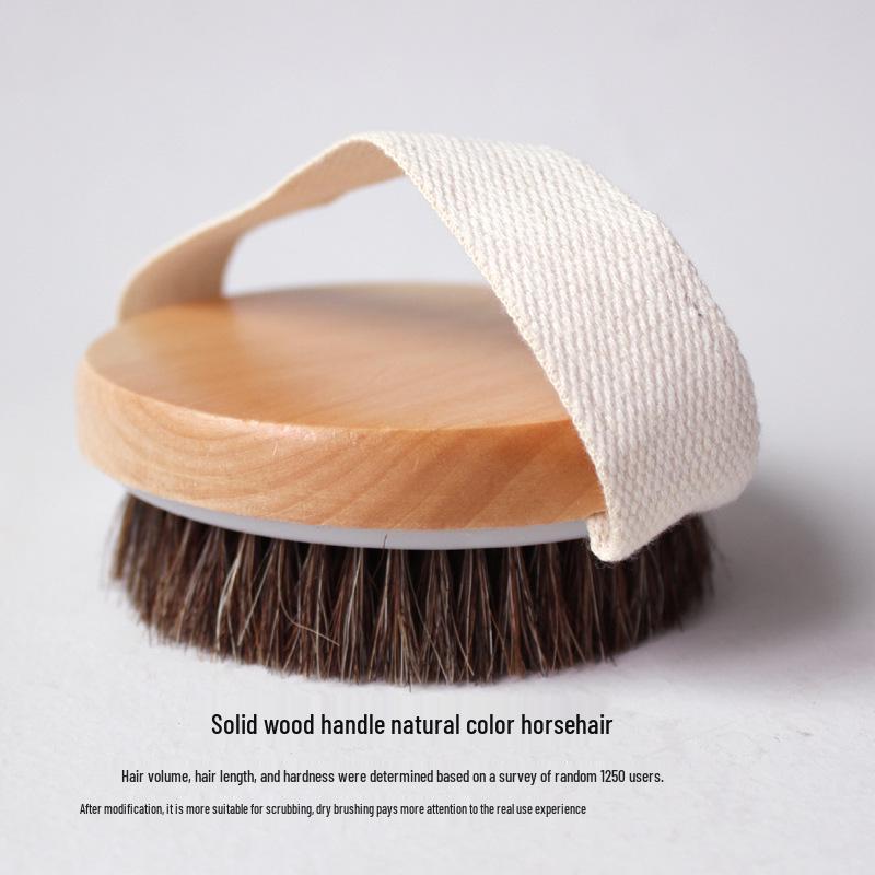 Yi Jian Jia Solid Wood Horsehair Body Massage Brush