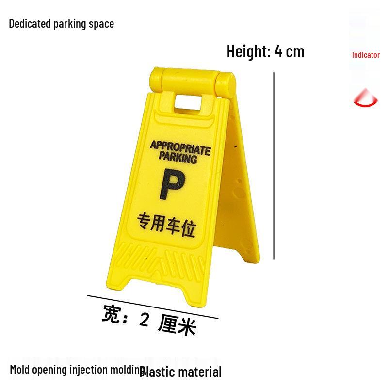 Speed Bump & Traffic Scene Model Toys: Cars, Cones, Signs, Lights, Plates