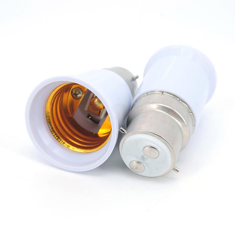 10pcs B22 To Screw E27 To B22 Lamp Base Socket Converter Light Bulb Adaptor Holder AC Power Adapter Lighting Parts