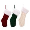 Luxurious Knitted Christmas Socks In Bright Colors Ideal For Christmas Tree Decorations