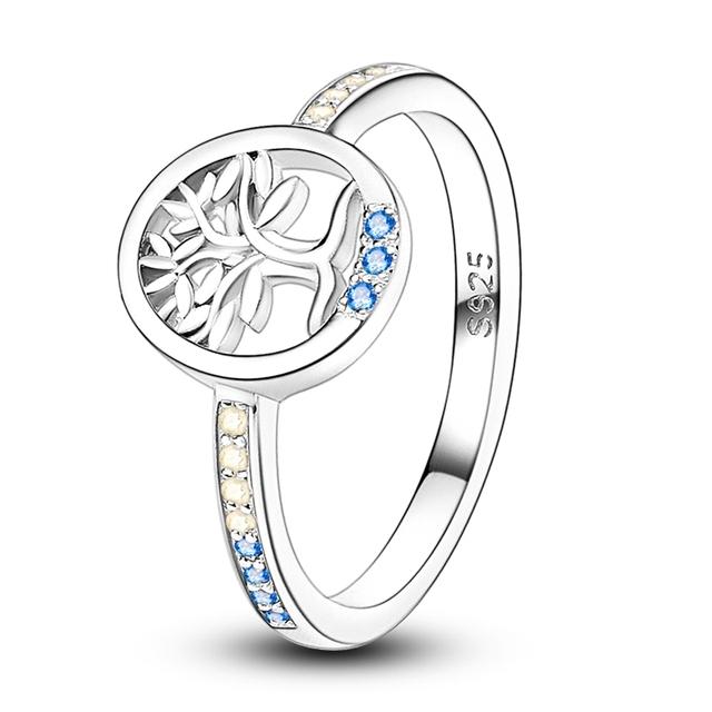 Size 6 -9 Inch Authentic 925 Silver Women Stackable Ring Girl 'S Luxury Wedding Finger Rings