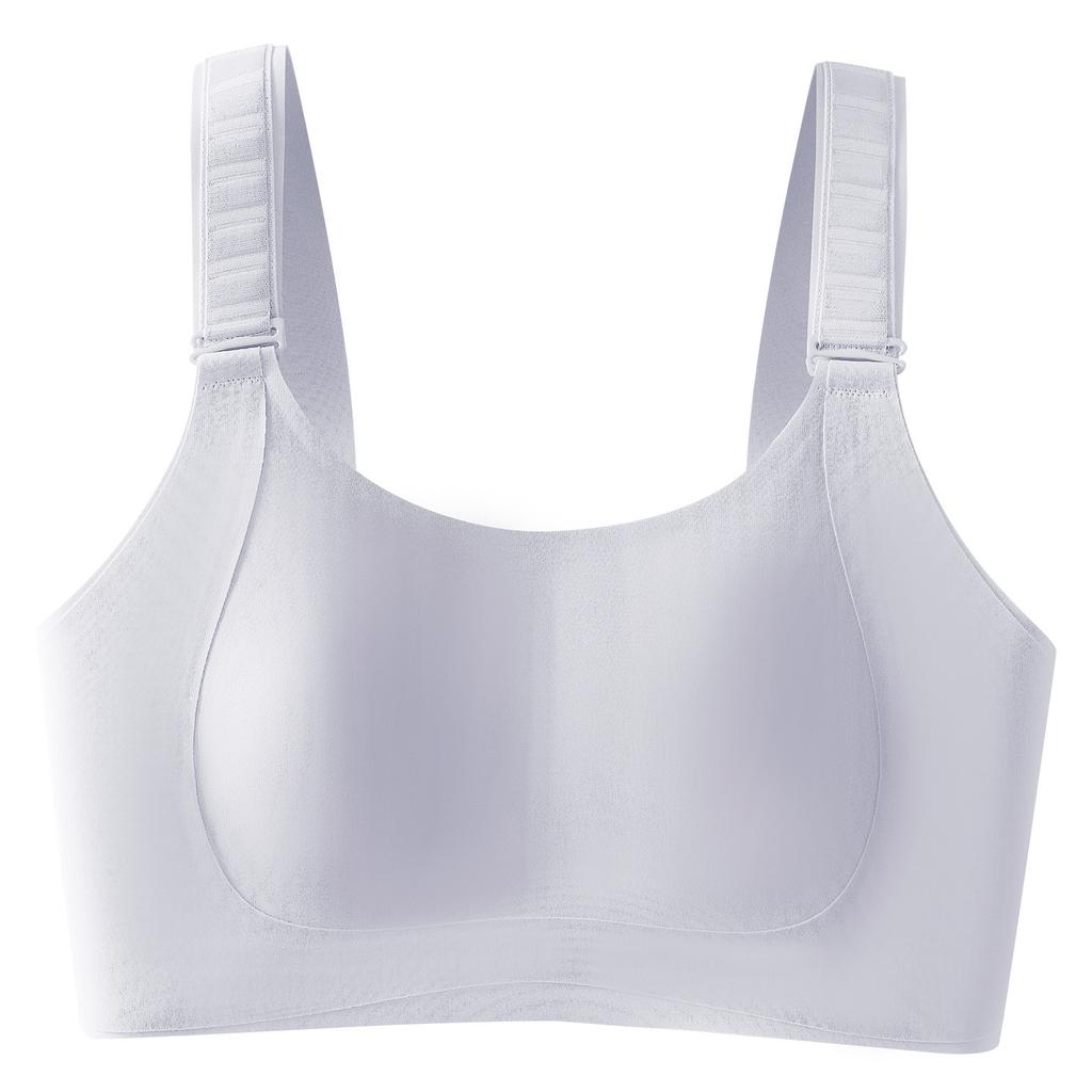 Ladder Buckle, Pull Underwear, Women's Big Breasts Show Small Rabbit Ears Cup, Fixed Breast, Anti-sagging and Seamless Adjustment Bra Cover