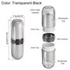 uxcell Travel Toothbrush Case with 4 Cups, Portable Toothbrush Holder with Cover, Plastic Toothbrush Storage Container for Travel, Business, and