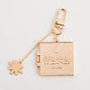 BTS Portachiavi Libro "Permission to Dance", Ciondolo in Metallo Inciso Bangtan Boys con Fiore, Accessorio Borsa per Fan Kpop ARMY