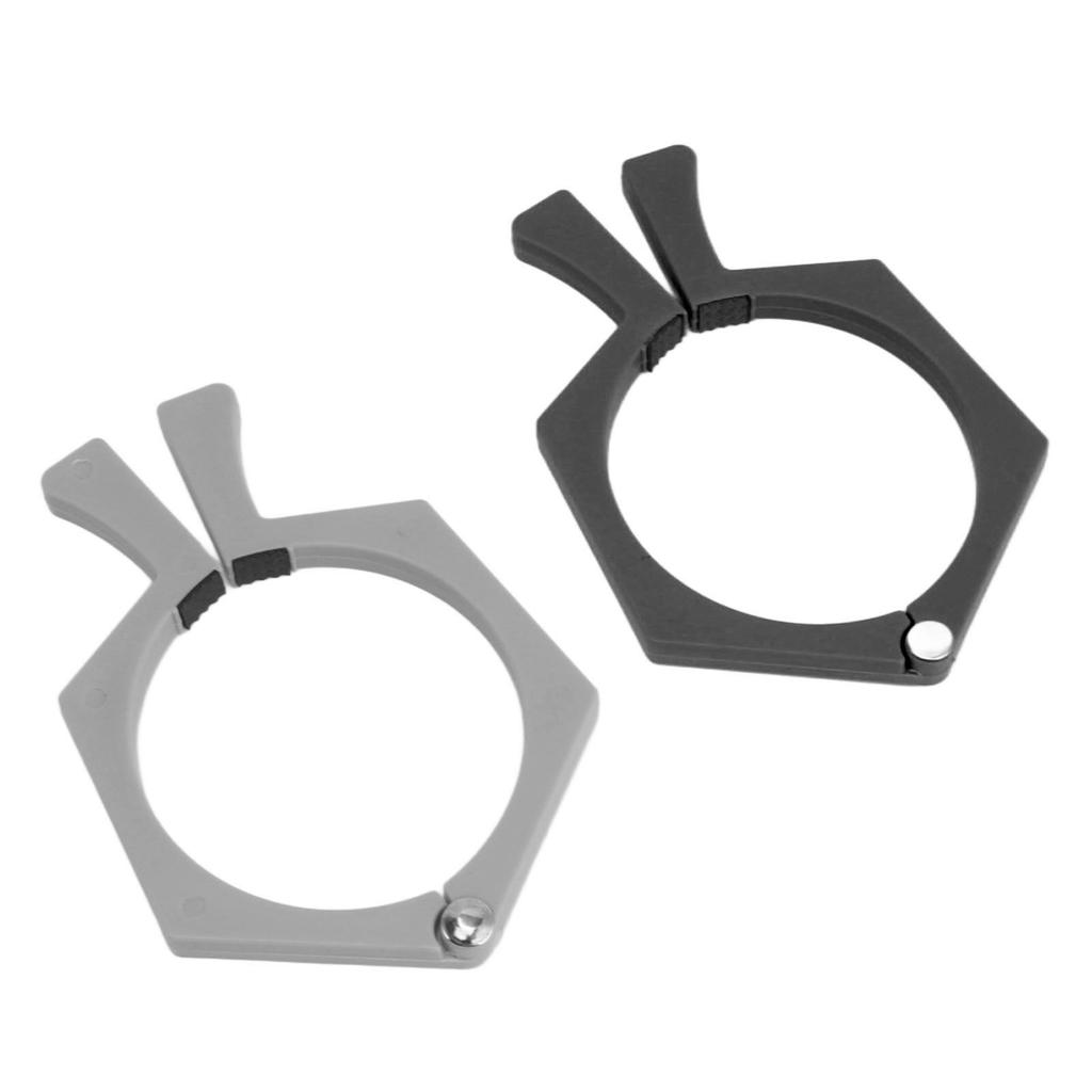 2PCS Sublimation Cup Clamp ABS Nonslip Tumbler Wrapping Clamp for Sublimation Paper Tumblers Black and Grey