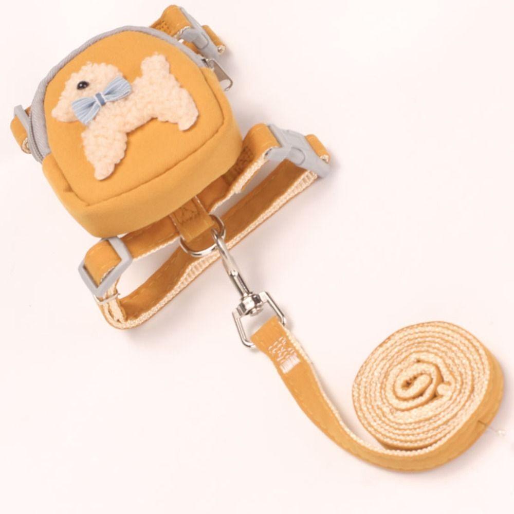 

с рюкзаком и поводком шлейка для домашних животных жилет регулируемый ремень для кошек на грудь для маленьких и средних собак S синий