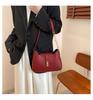 2024 Summer New Solid Color Simple Armpit Bag Street Style Pu Shoulder Bag