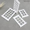 1Pcs PLA White Miniature Window Frame Model Decoration Windows Dollhouse 1/12 Mini Furniture Toy